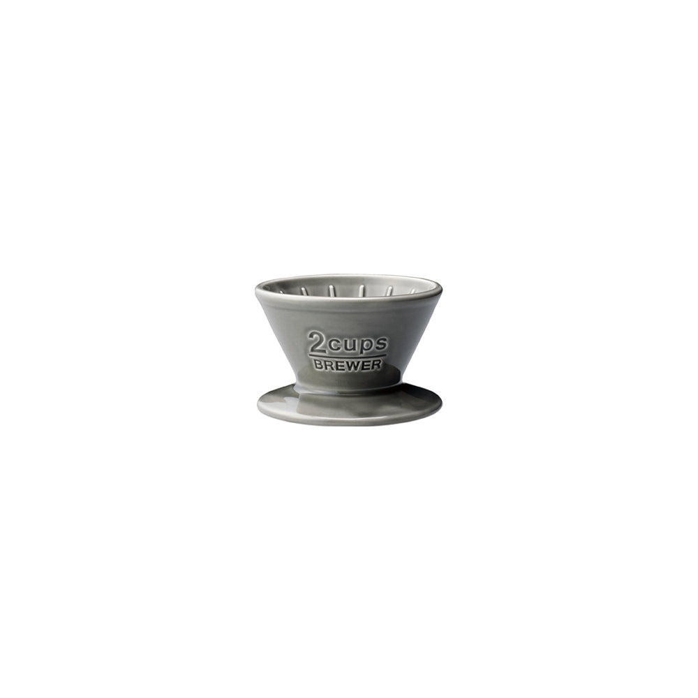  KINTO SCS BREWER 2CUPS PORCELAIN  GRAY 1
