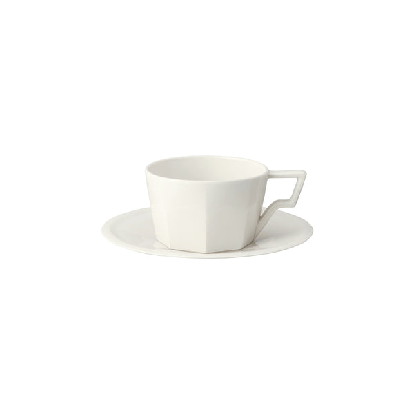 KINTO OCT CUP & SAUCER 220ML WHITE 