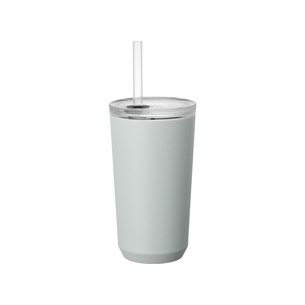 Kinto TO GO TUMBLER mit Strohhalm, eisgrau 0