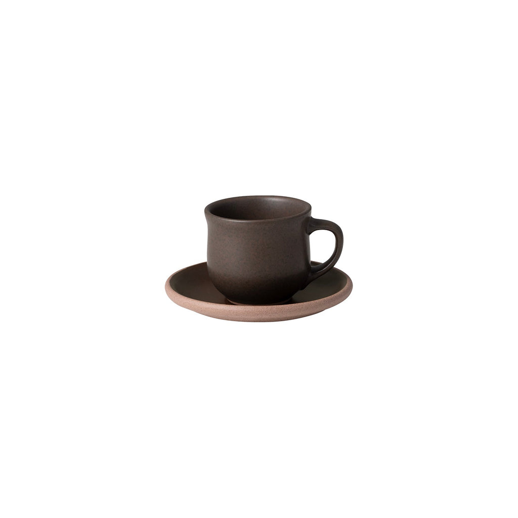 Kinto MUI mit Untertasse, 90 ml, braun 0