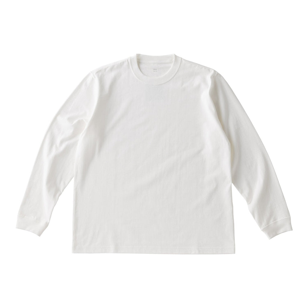Kinto FUTO loopwheel knit long sleeve top M white 0