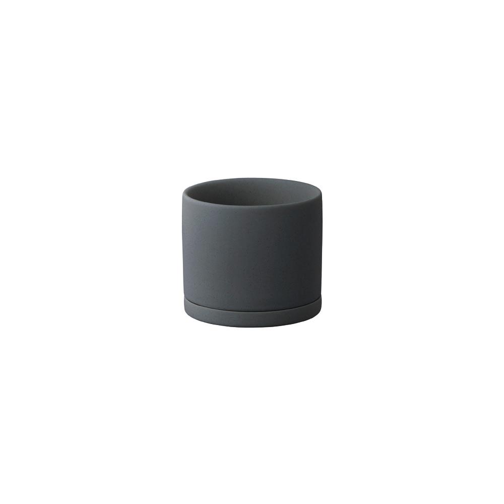 Kinto PLANT POT 191_ 85mm dark gray 0