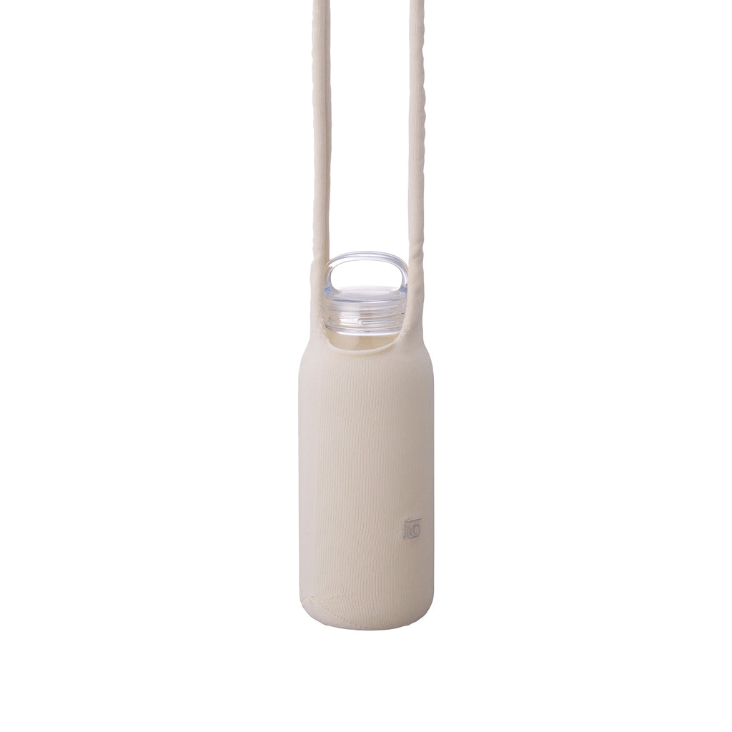 KINTO „ WATER BOTTLE “ 500 ml + „ FUTO “-FLASCHENTASCHE IVORY