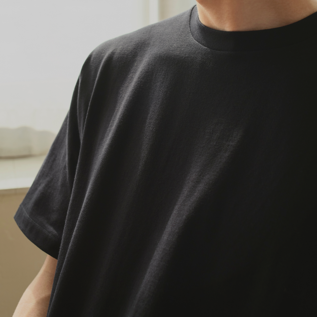 Kinto FUTO loopwheel -T-Shirt mit kurzen Ärmeln, Größe S, weiß, 6