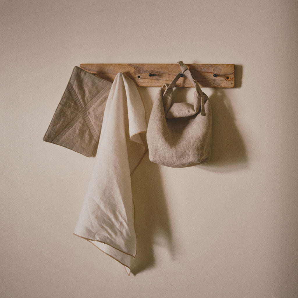 KINTO FUTO LINEN BREAD BAG 110X90X240MM WHITE