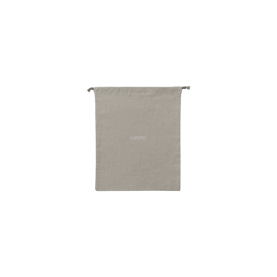 Kinto KINTO Geschenktüte 270 x 350 mm, Baumwolle, grau 0