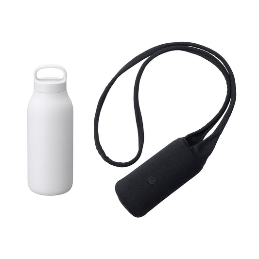 WATER TUMBLER 550 ml + „ FUTO “-Flaschen-Umhängetasche