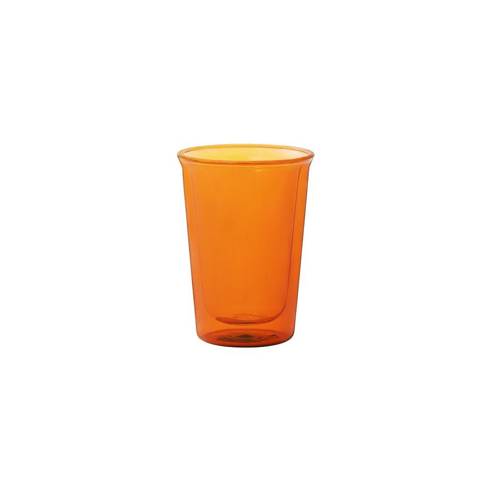 Kinto CAST AMBER double wall glass 290ml amber 0