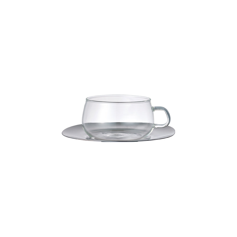 Kinto UNITEA cup & saucer 230ml stainless steel stainless steel 0