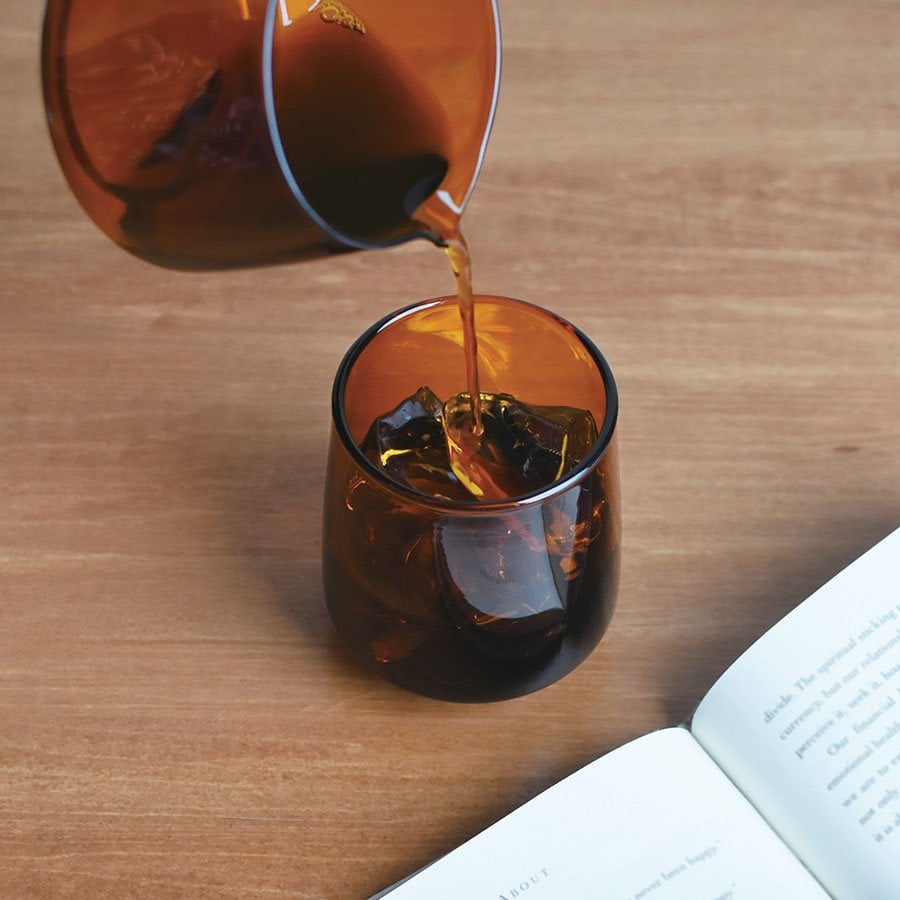 Kinto SEPIA tumbler 370ml amber 2