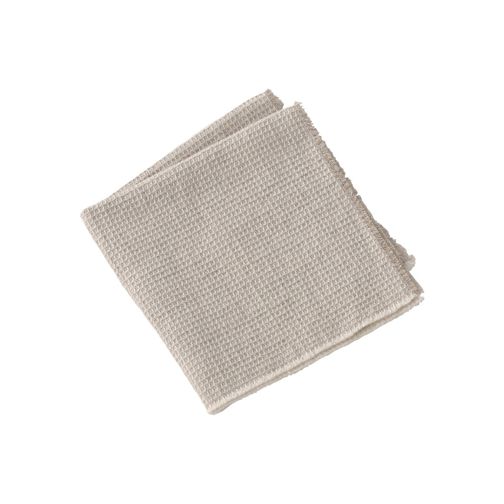 Kinto FUTO gant de toilette à motif gaufré 360 x 360 mm, couleur naturelle 0