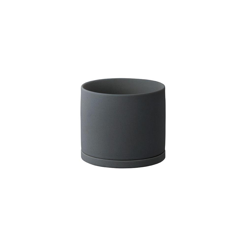 Pot de fleurs Kinto 191_ 105 mm, dark gray