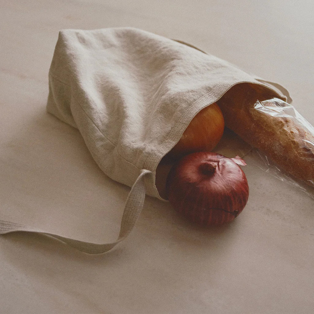 KINTO FUTO LINEN BREAD BAG 150X110X280MM WHITE