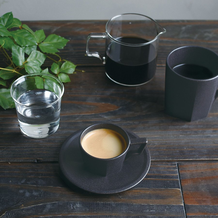 KINTO OCT TASSE ET SOUCOUPE 80ML BLACK