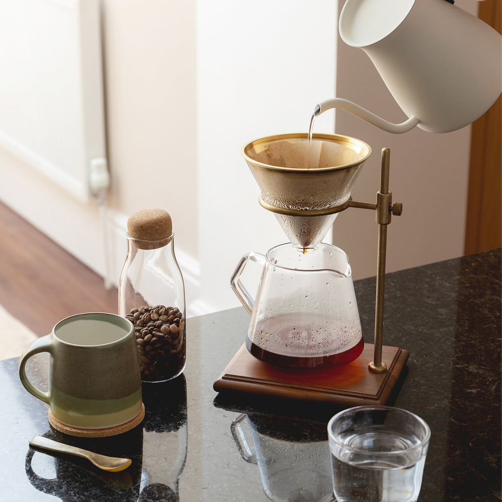 Kinto SCS-S02 Porte-filtre set 4cups brown