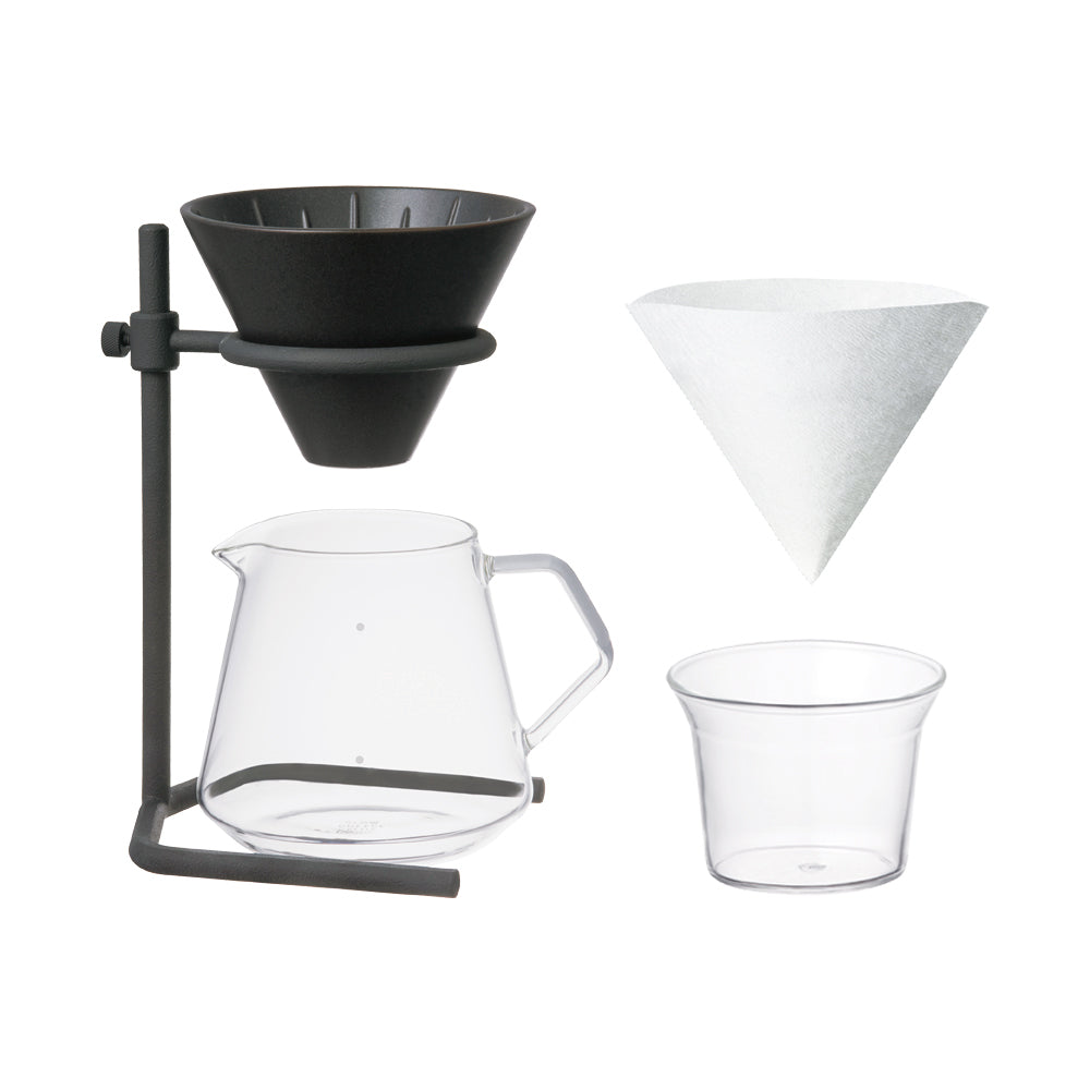 Kinto SCS-S04 brewer stand set 4cups black-no-color 0