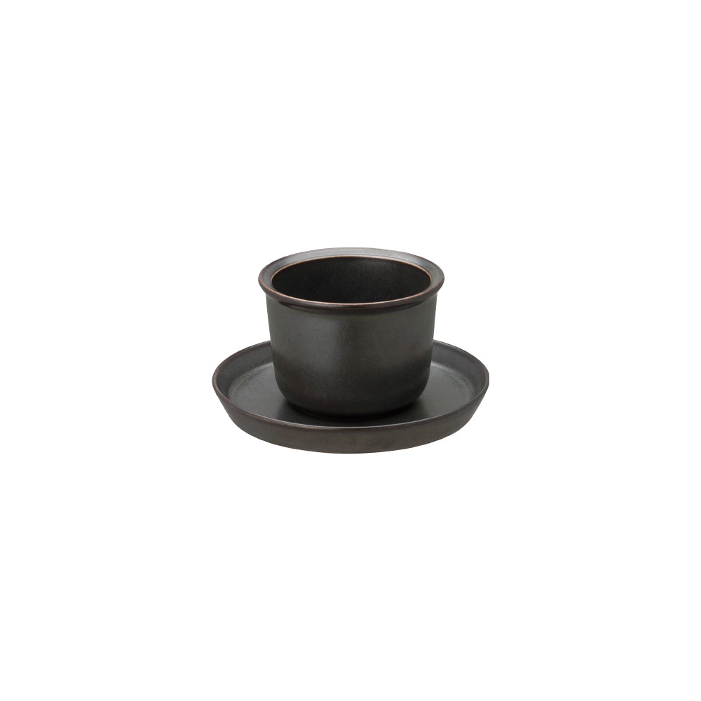 Tasse et soucoupe Kinto LT, 160 ml, noir 0