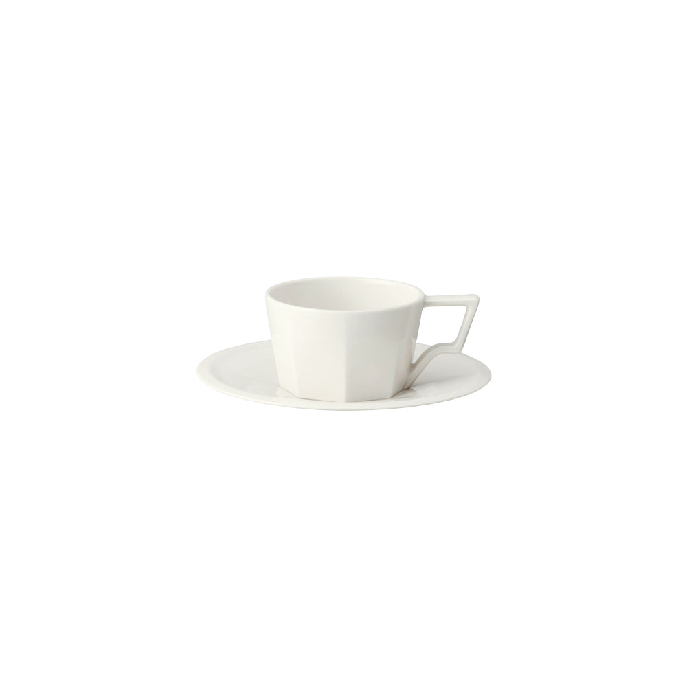 Tasse et soucoupe Kinto OCT 80 ml white