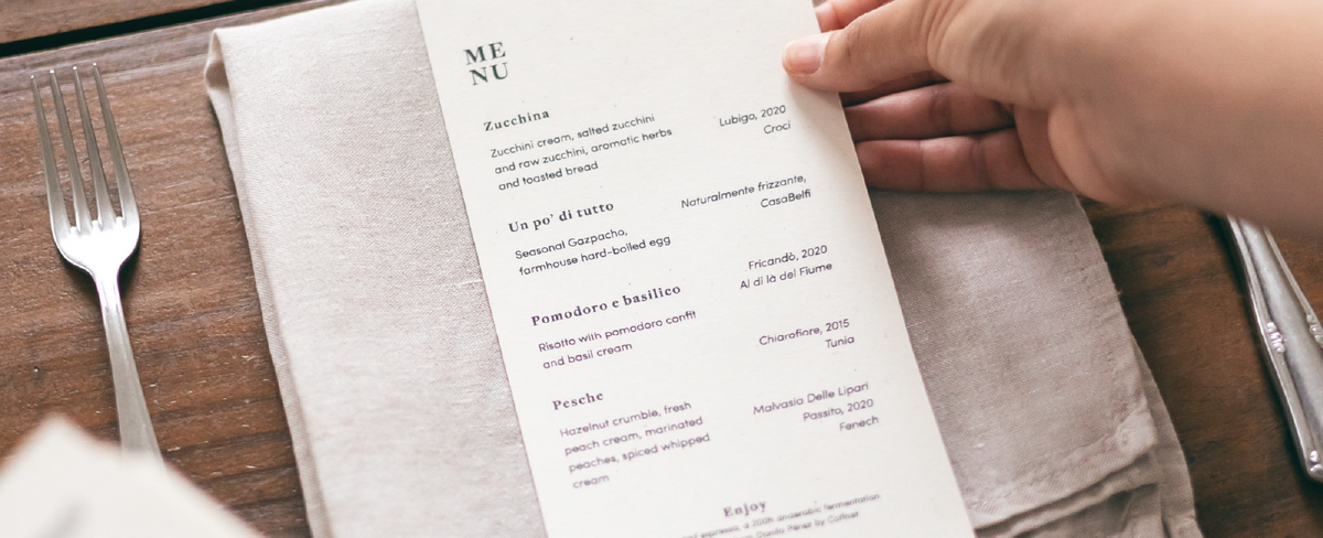 Set Menu Recipe by Chef Gianluca Rossetti