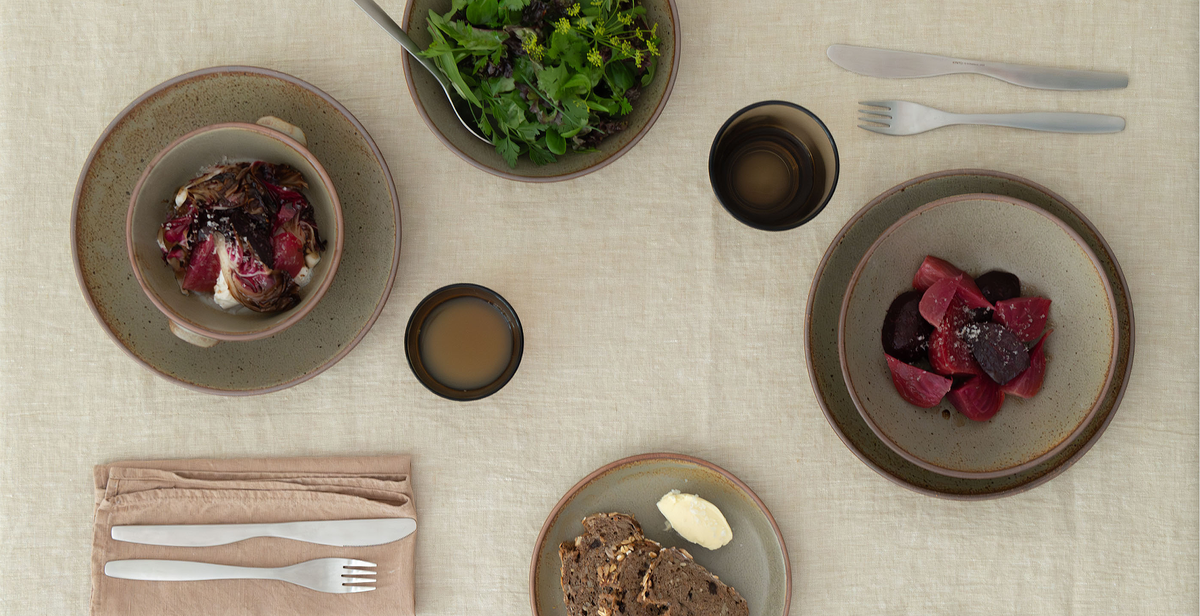 Roasted Beets, Radicchio, and Burrata with Honey Balsamic Vinaigrette