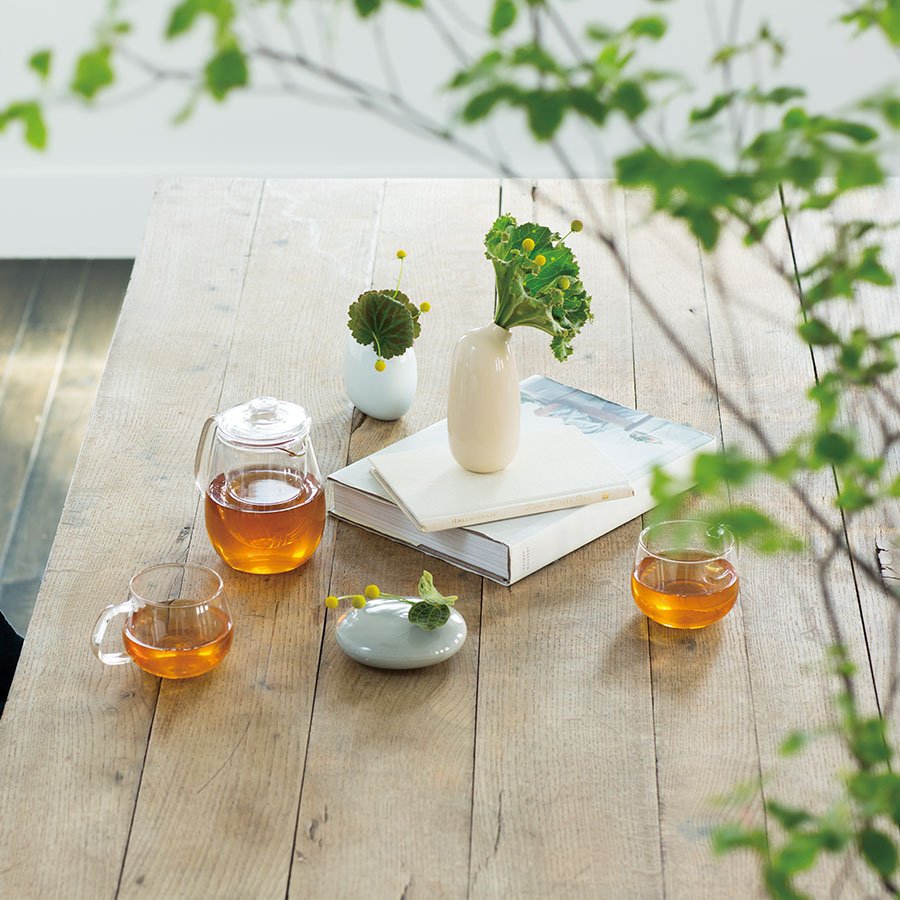 Kinto SACCO vase porcelain 01 pink 2