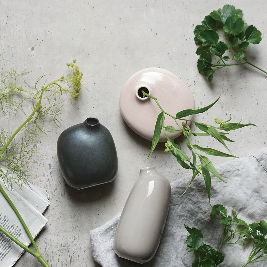 KINTO SACCO VASE PORCELAIN 01 PINK