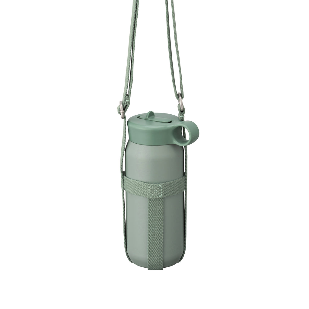 KINTO PLAY TUMBLER 480ML WITH STRAP SET ASH GREEN