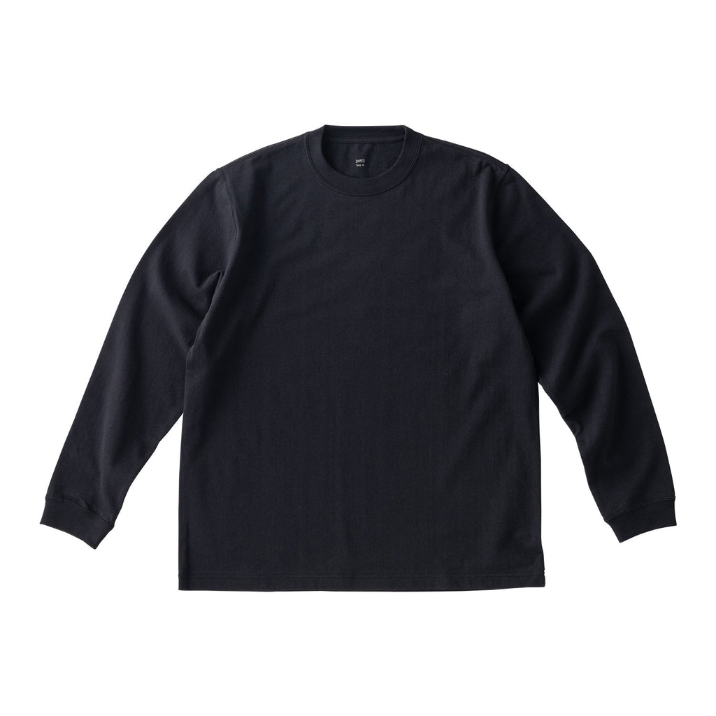 Kinto FUTO loopwheel knit long sleeve top M black 0