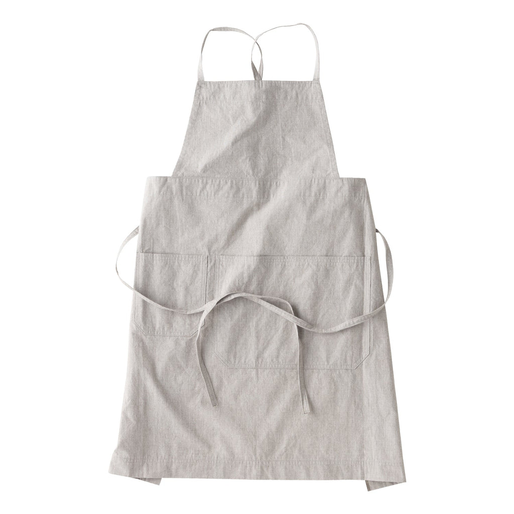 Kinto FUTO cotton full apron light gray 0