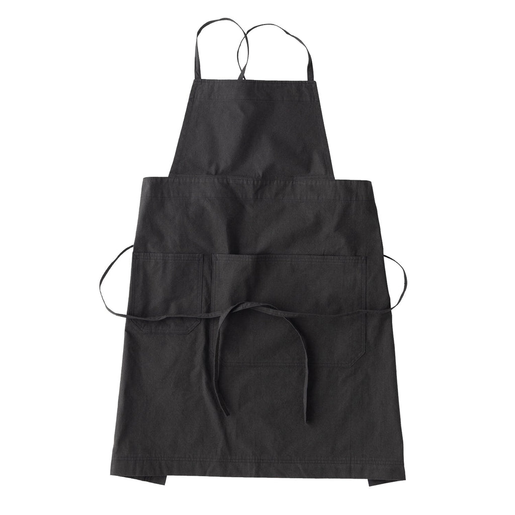 Kinto FUTO cotton full apron black khaki 0