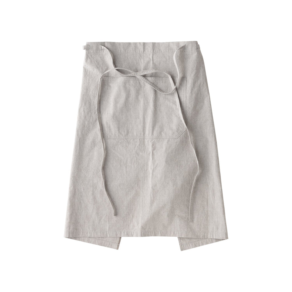 Kinto FUTO cotton half apron light gray 0