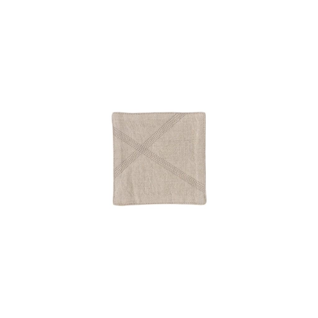 Kinto FUTO linen coaster 110x110mm natural 0