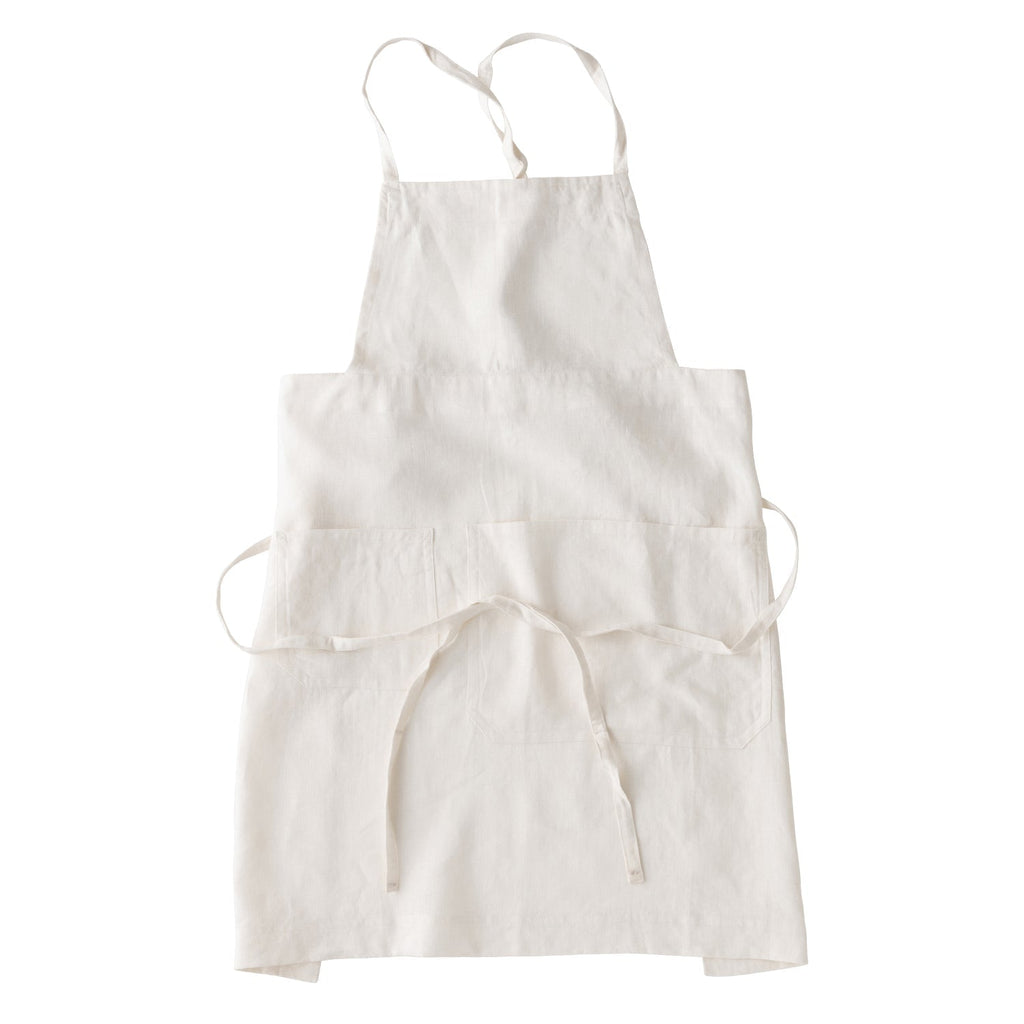 Kinto FUTO linen full apron white 0