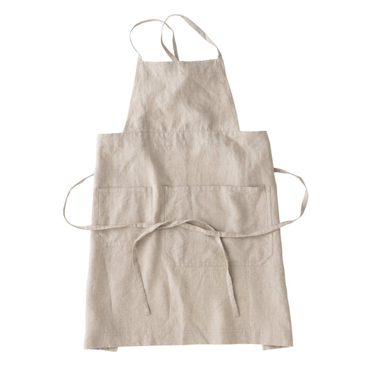 FUTO linen full apron - KINTO