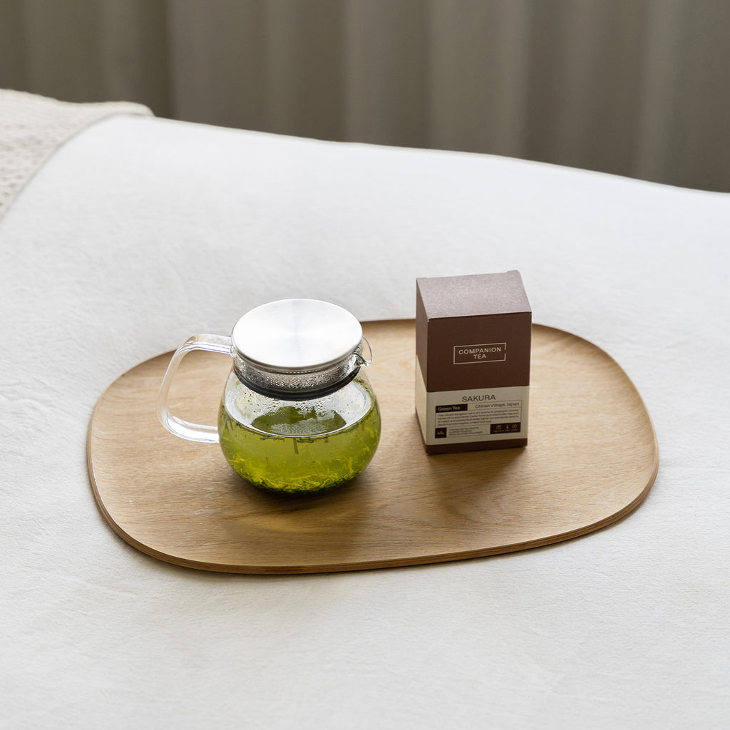 KINTO KINTO X COMPANION GIFT SET: UNITEA ONE TOUCH TEAPOT + SAKURA GREEN TEA DEFAULT TITLE