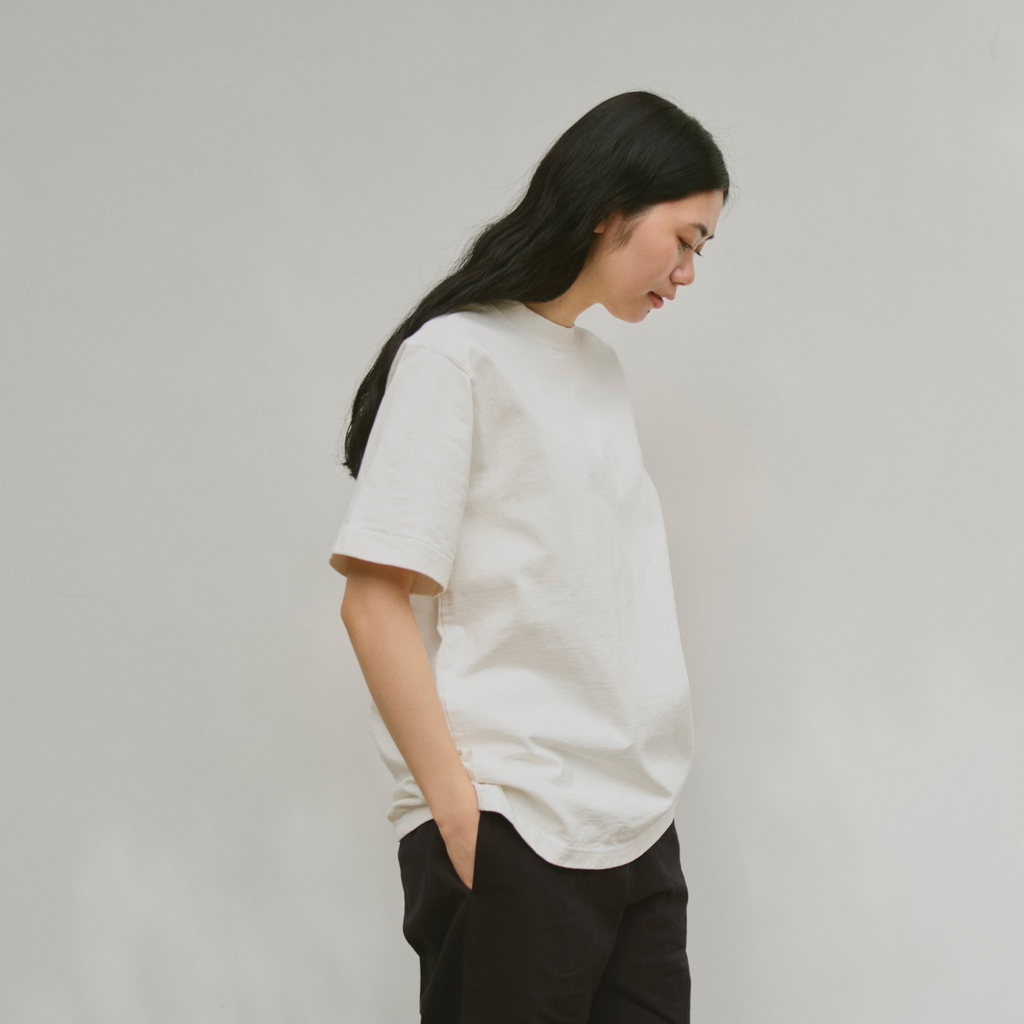 Kinto FUTO pigment-dyed short sleeve t-shirt S white 2