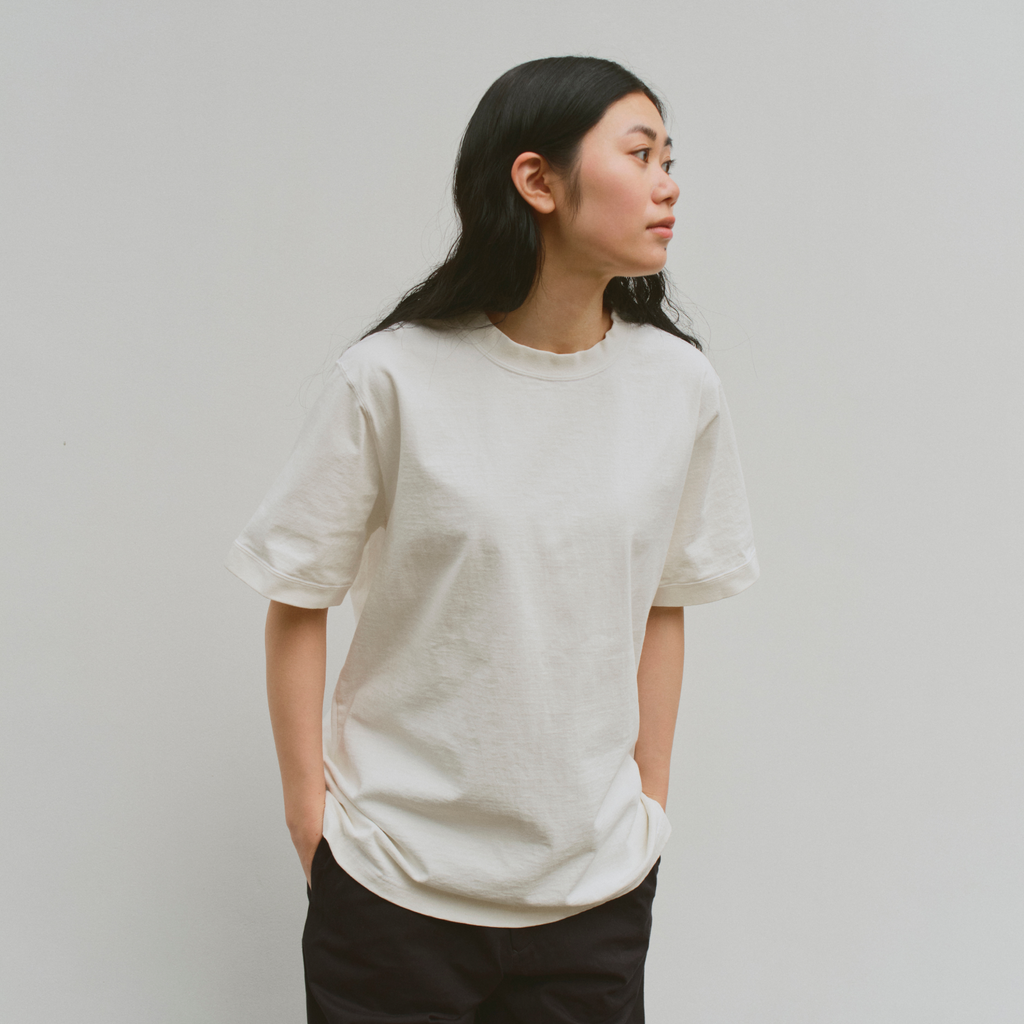 Kinto FUTO pigment-dyed short sleeve t-shirt S white 1