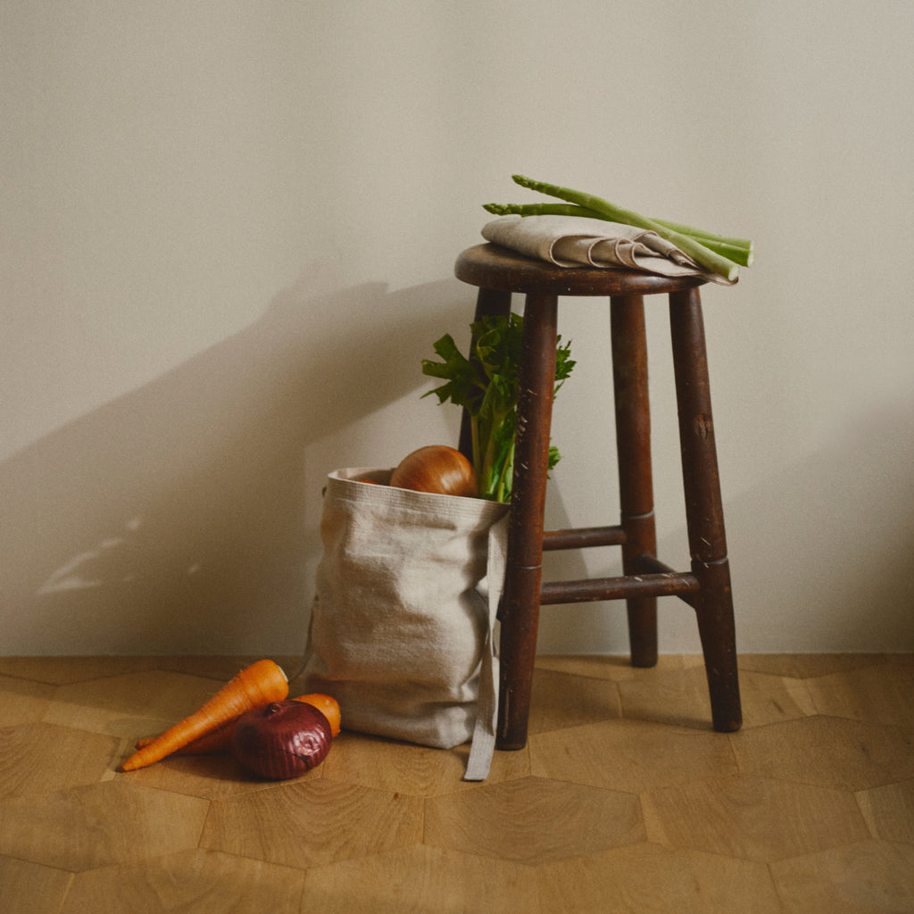 KINTO FUTO LINEN BREAD BAG 150X110X280MM CHARCOAL