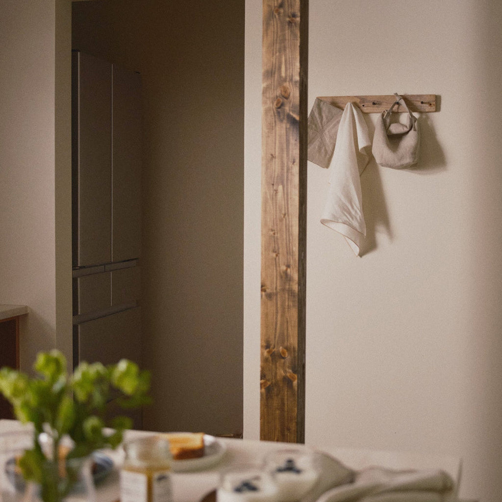 Kinto FUTO linen bread bag 110x90x240mm charcoal 4