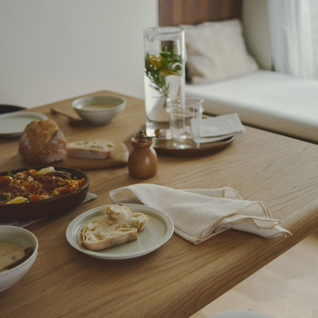 Kinto FUTO linen kitchen cloth 440x440mm charcoal 3