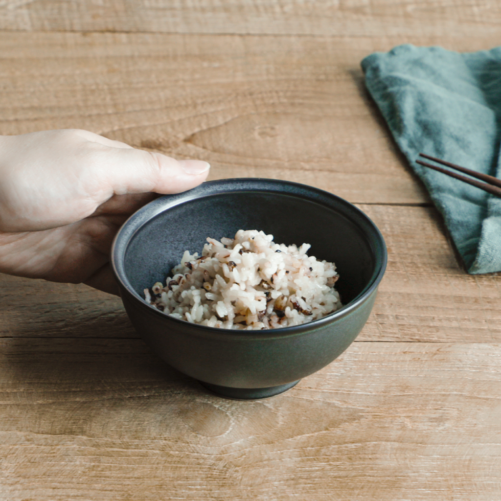 KINTO RIM RICE BOWL 120MM MATTE BLACK