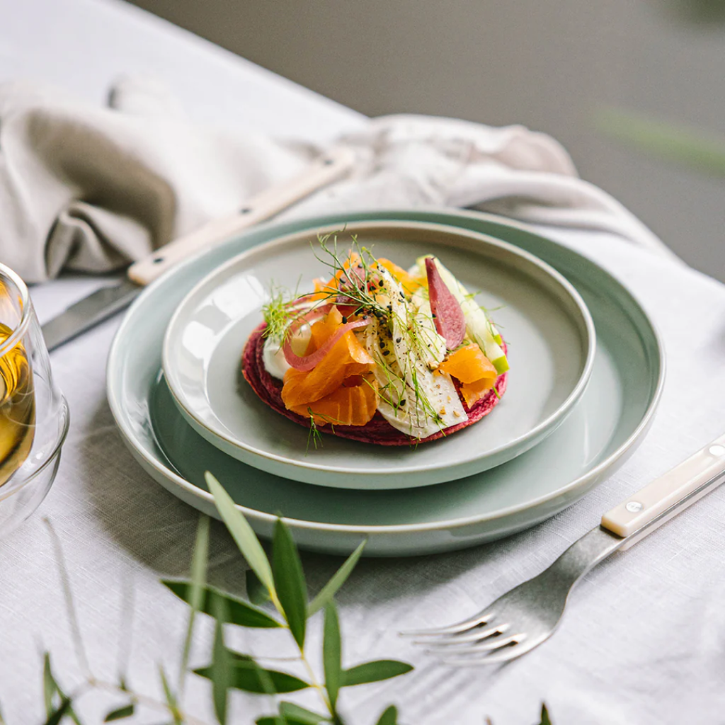 Kinto RIM plate 160mm matte black 3