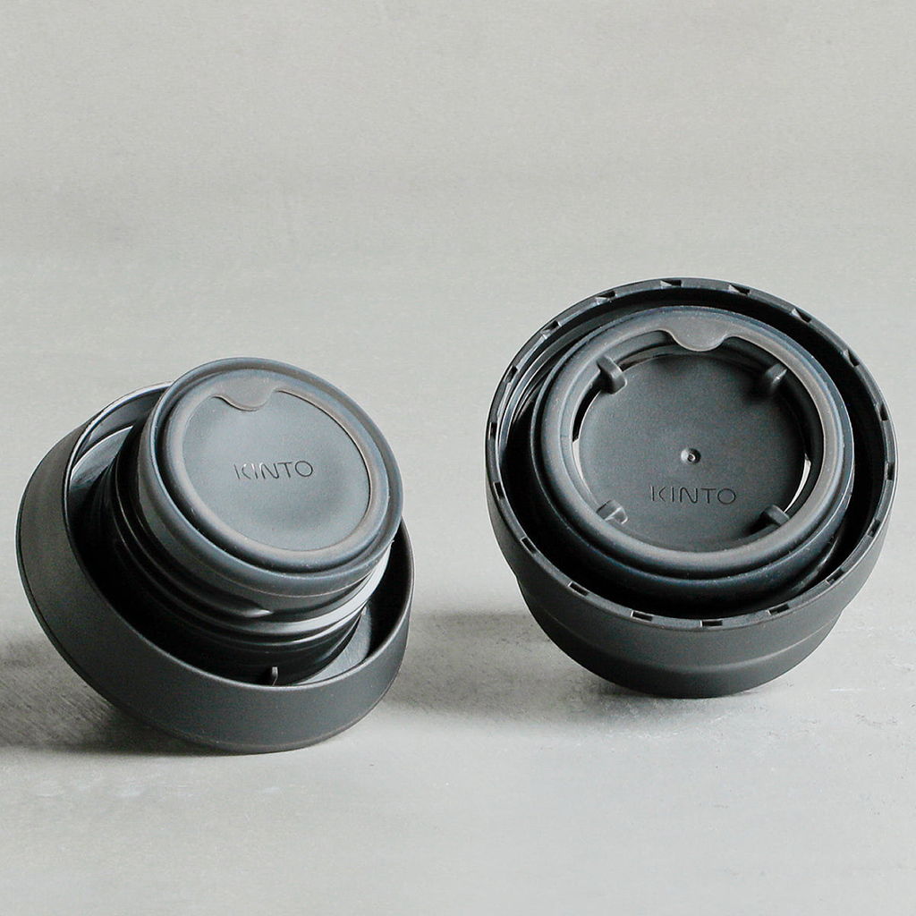 KINTO TRAVEL TUMBLER 350ML SILICONE RING (B) BLACK