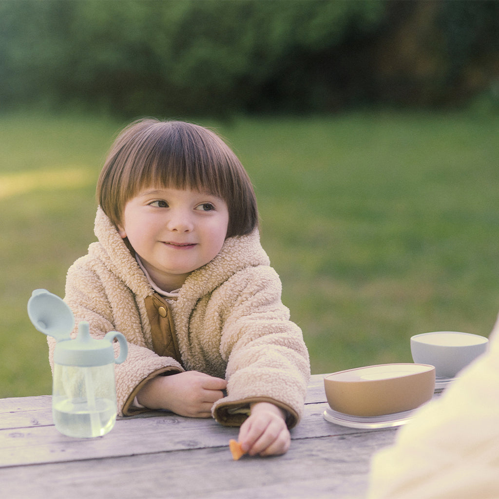 KINTO BONBO STRAW MUG LID BLUE GRAY
