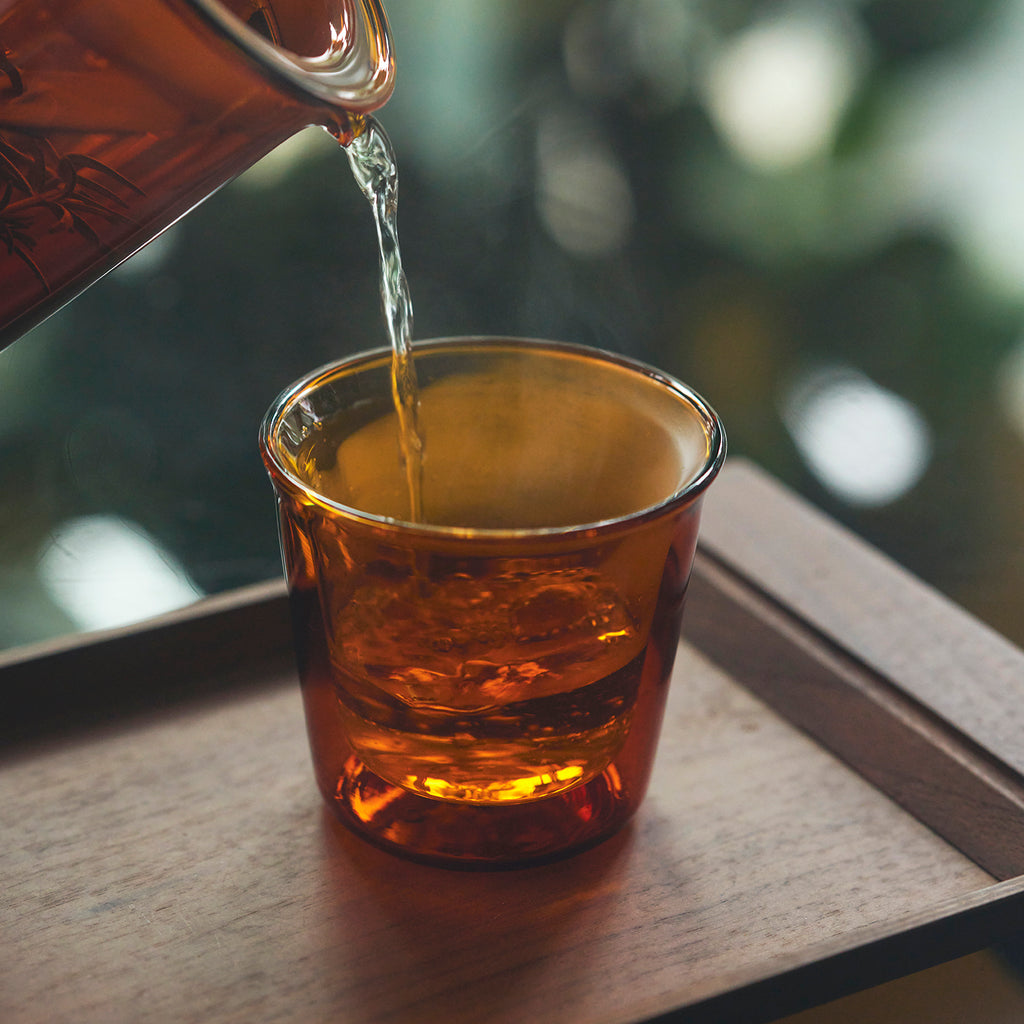 KINTO CAST AMBER DOUBLE WALL GLASS 250ML AMBER