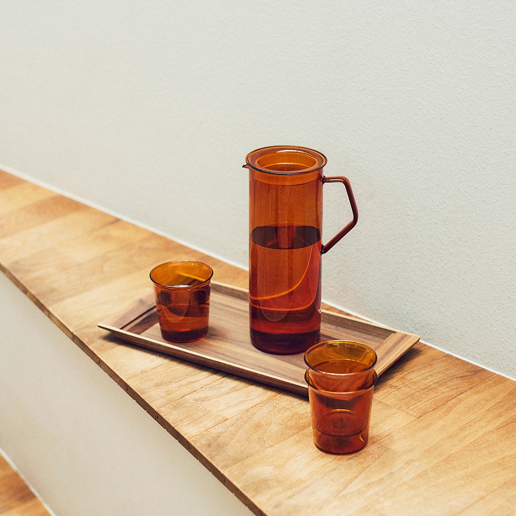 KINTO CAST AMBER JUG 750ML/1.2L LID AMBER