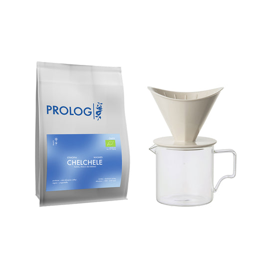 KINTO x Prolog Coffee Gift Set: OCT Brewer and Jug + Chelchele Beans