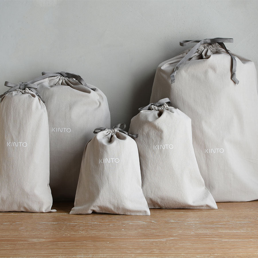 KINTO KINTO GIFT BAG 450X600MM COTTON GREY