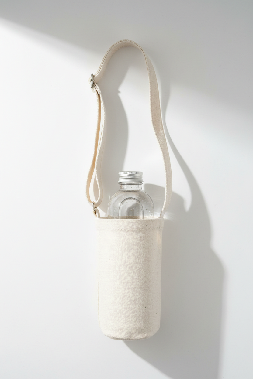 Kinto FUTO Bottle Sling Bag + WATER BOTTLE 500ml coyote / smoke 0