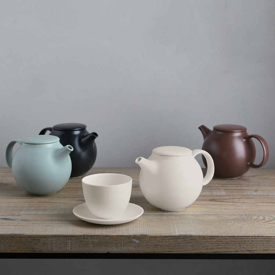 Kinto PEBBLE teapot 480ml moss green 3